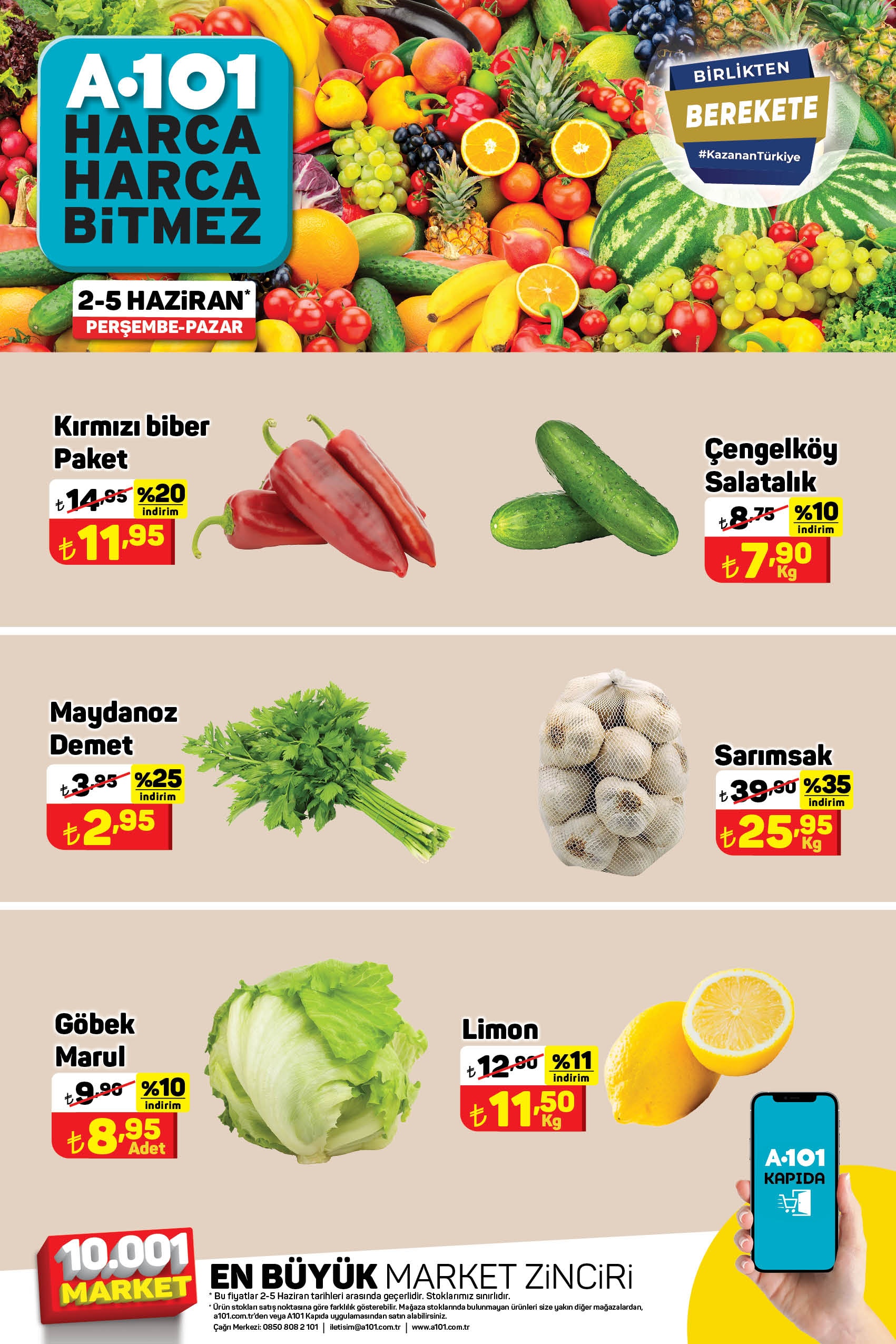 A101 de sebze-meyveye çılgın Perşembe indirimi! Patates, maydanoz, biber! İşte 2 Haziran 2022 fiyat listesi
